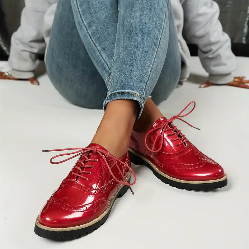 Ninette – Zapatos de cuero brillante