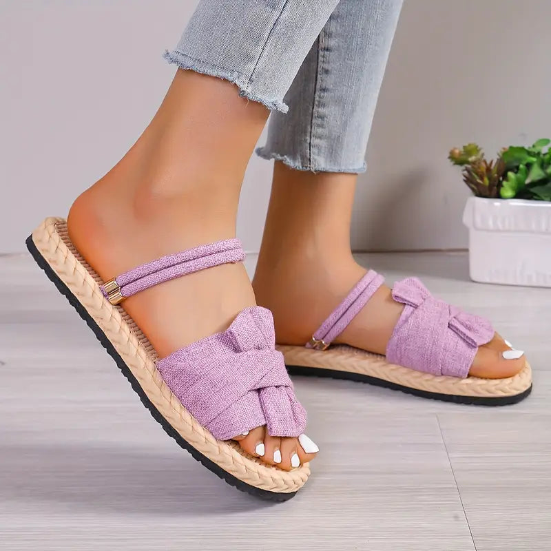 Elenda - Sandalias planas para mujer