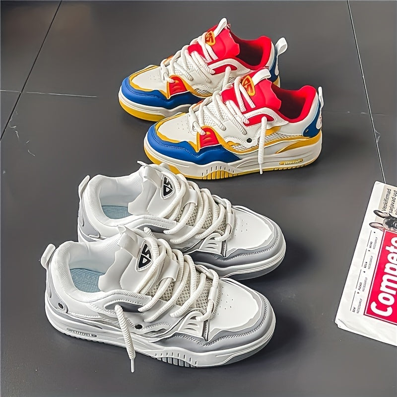 Hanz - Zapatillas deportivas casuales con estampado geométrico