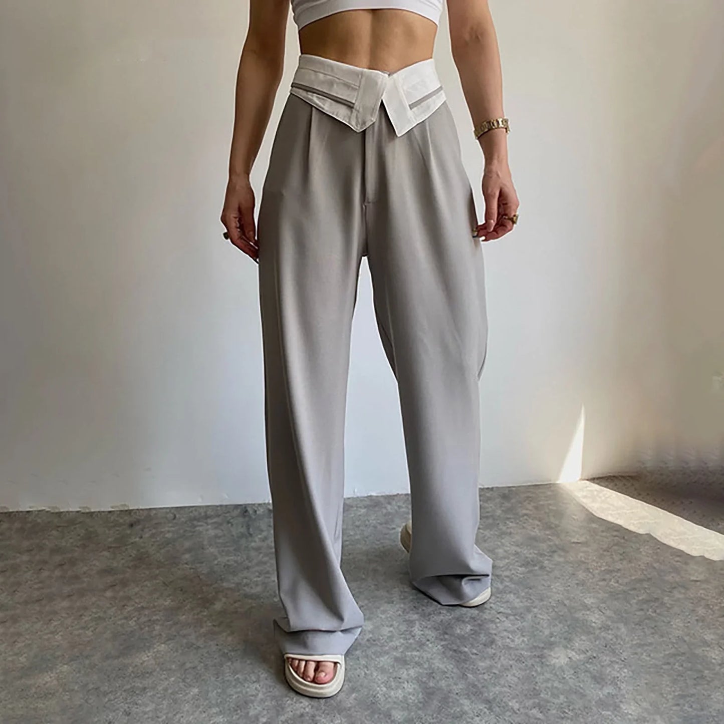 Polly - Pantalones anchos para mujer