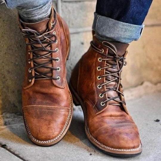 Mateo – Botas de piel rugosa