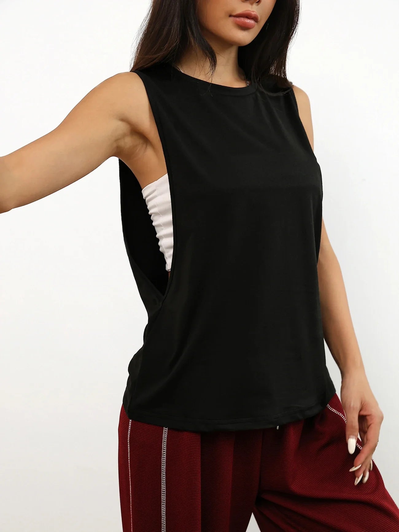Williana - Top deportivo sin mangas para mujer