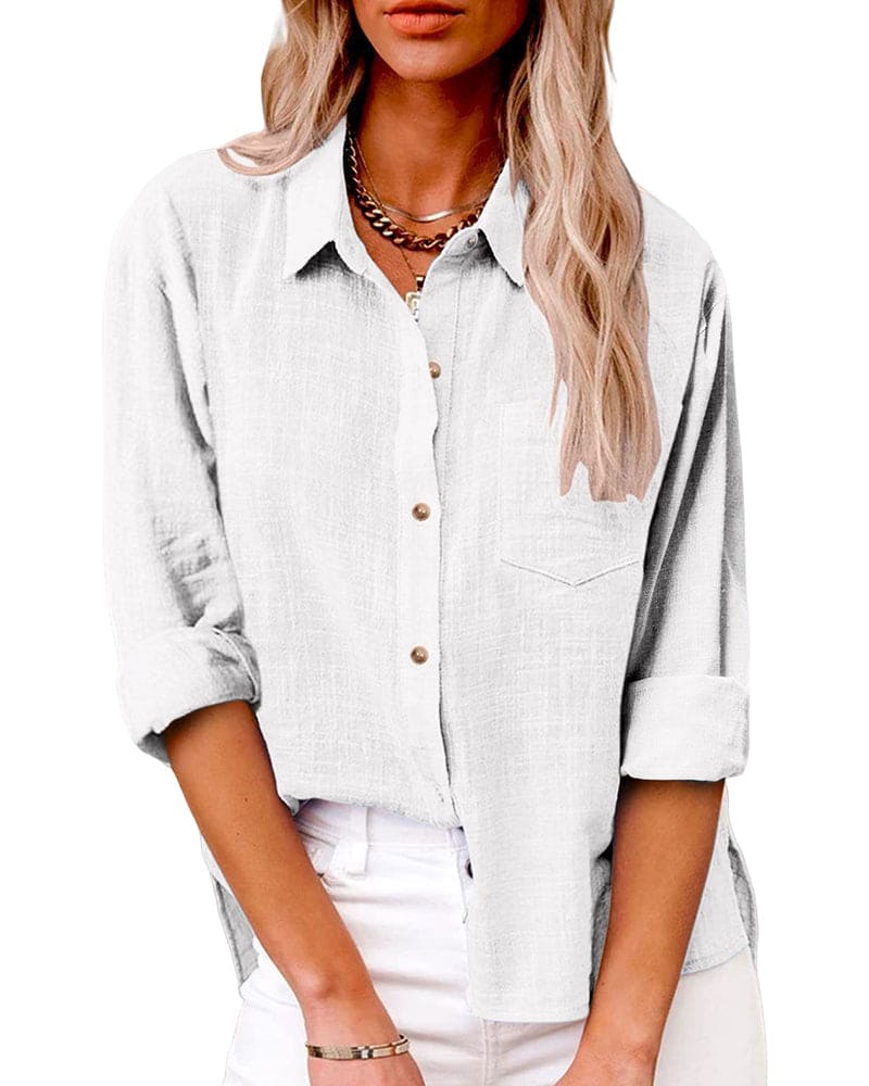 Zuki – Blusa de lino y algodón