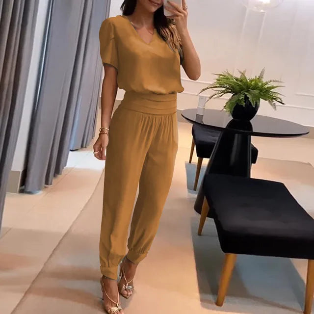 Lorraine - Elegante conjunto con top y pantalón