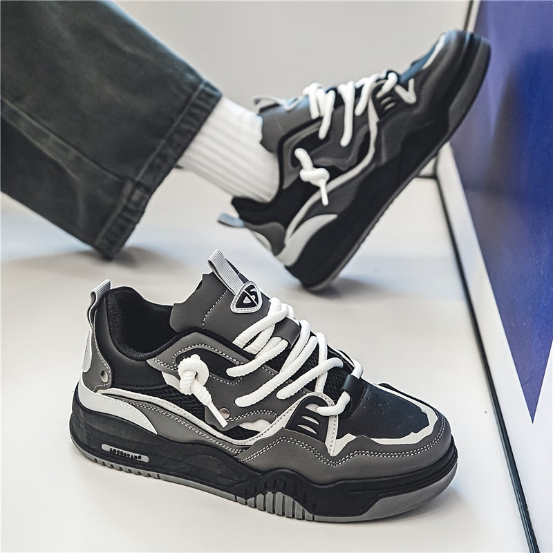 Hanz - Zapatillas deportivas casuales con estampado geométrico