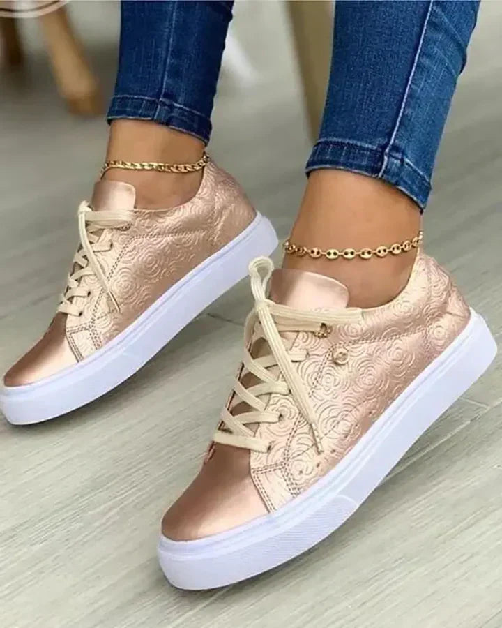 Renata - Zapatillas de plataforma gruesas para mujer