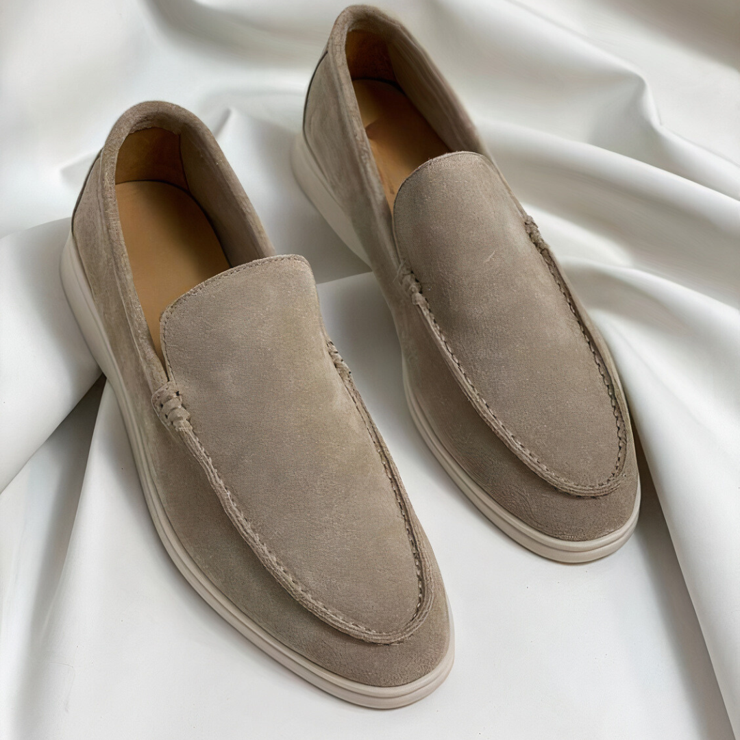 Gio - Mocasines de cuero vintage para hombre