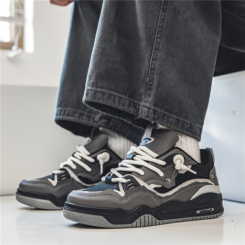 Hanz - Zapatillas deportivas casuales con estampado geométrico
