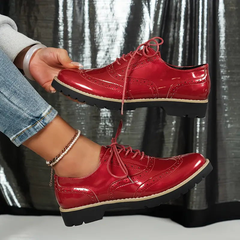 Ninette – Zapatos de cuero brillante
