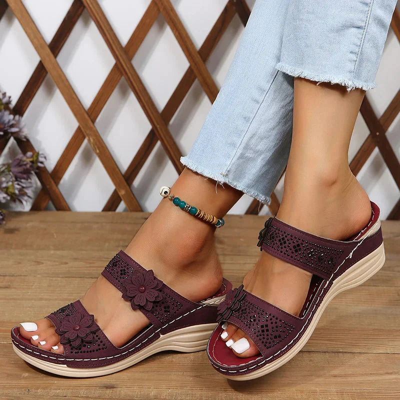Melora - Cómodas sandalias ortopédicas con cuña