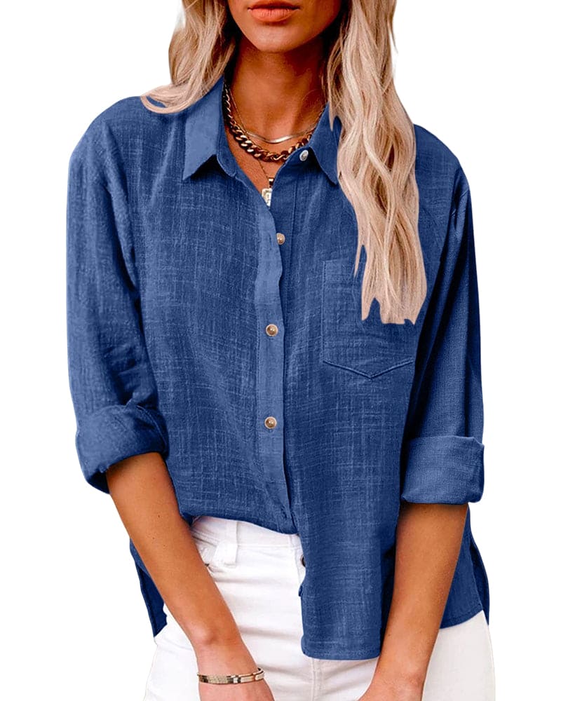 Zuki – Blusa de lino y algodón