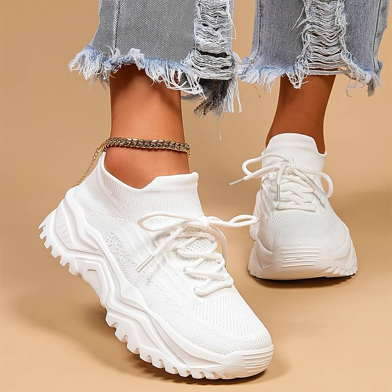 Gretel - Zapatos de cuña con cordones para mujer