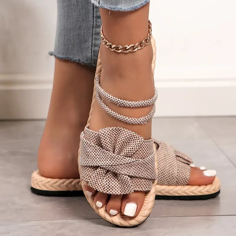Elenda - Sandalias planas para mujer