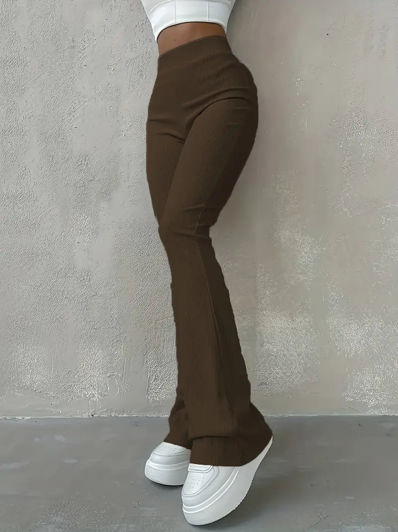 Charlotte - Leggings casuales ajustados acanalados