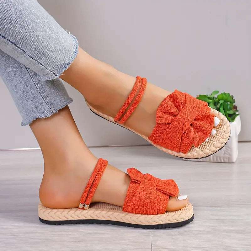 Elenda - Sandalias planas para mujer