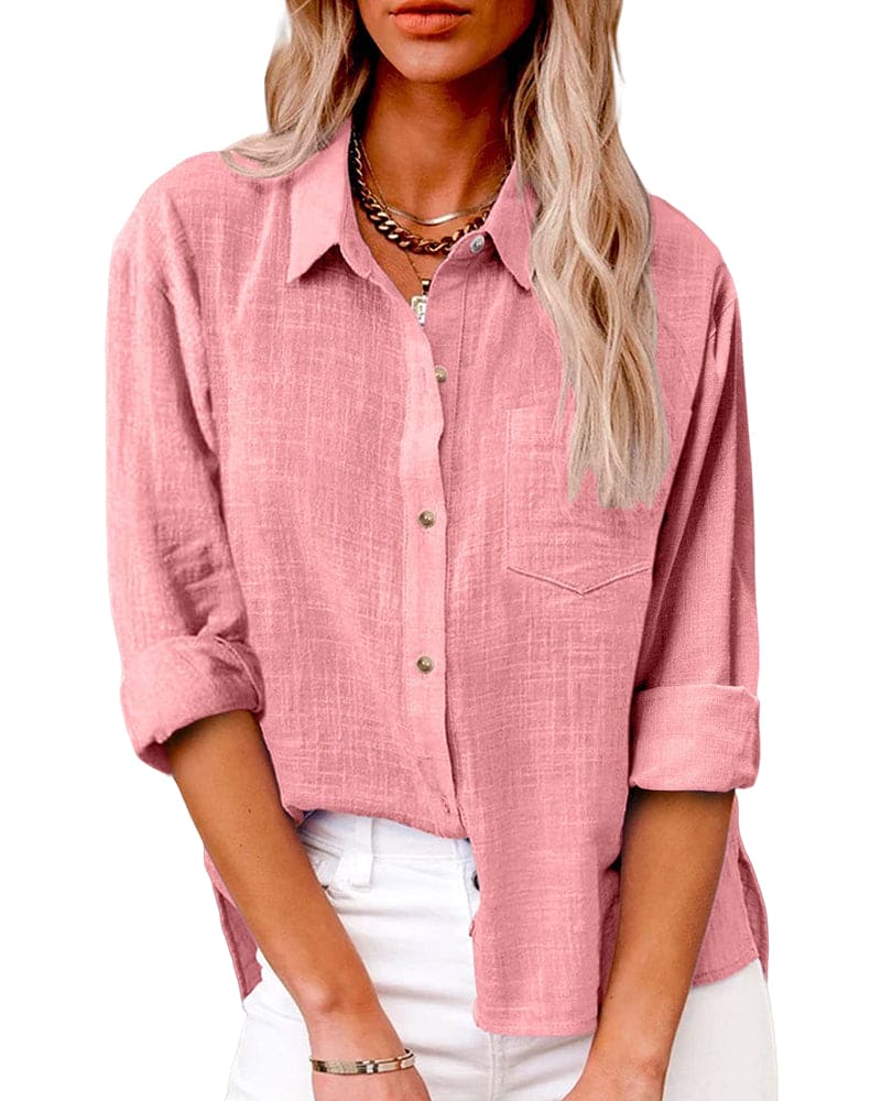 Zuki – Blusa de lino y algodón