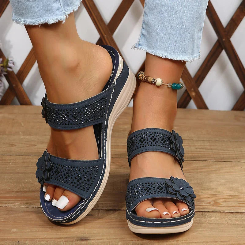 Melora - Cómodas sandalias ortopédicas con cuña