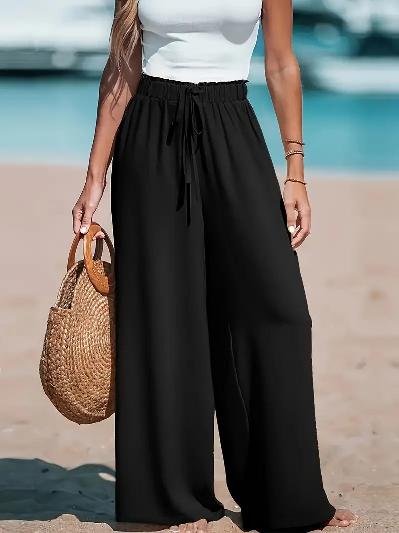 Bella - Pantalones anchos con cintura elástica