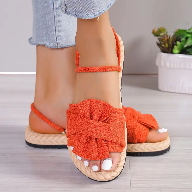 Elenda - Sandalias planas para mujer