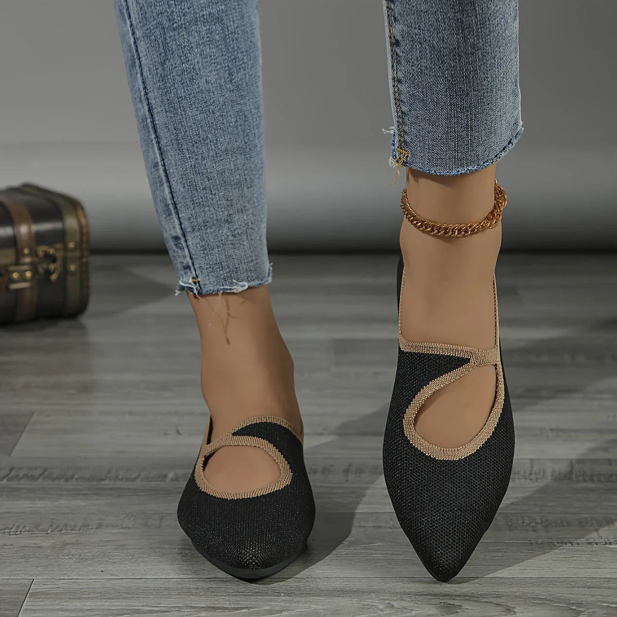 Almeda - Zapatos sin cordones con punta puntiaguda para mujer