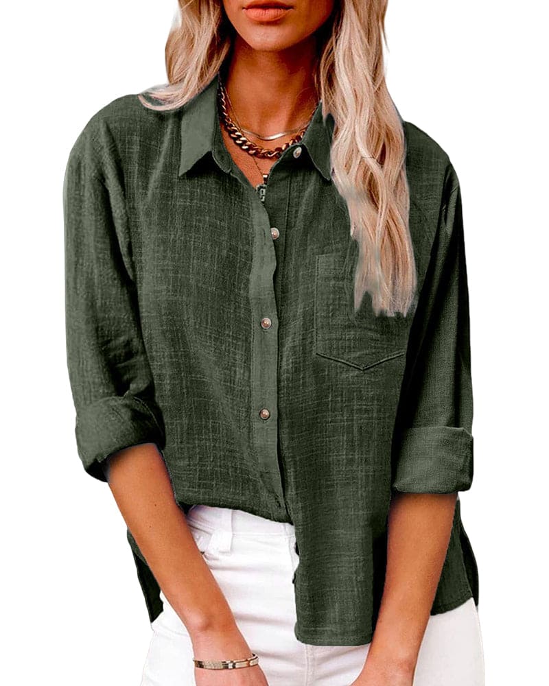 Zuki – Blusa de lino y algodón