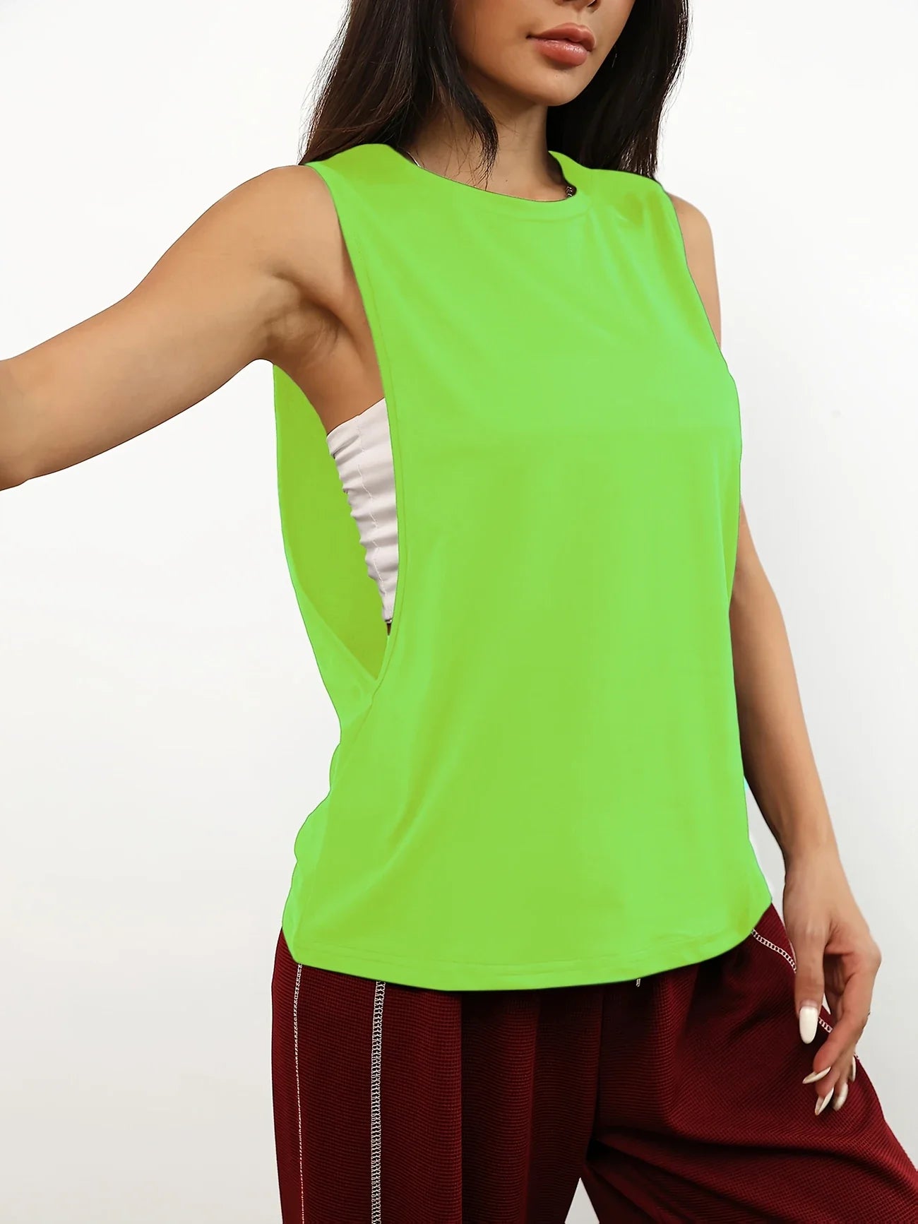 Williana - Top deportivo sin mangas para mujer