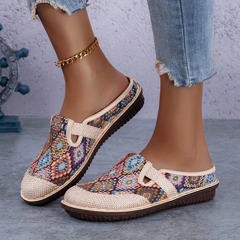 Catherice - Zapatos planos estilo bohemio para mujer