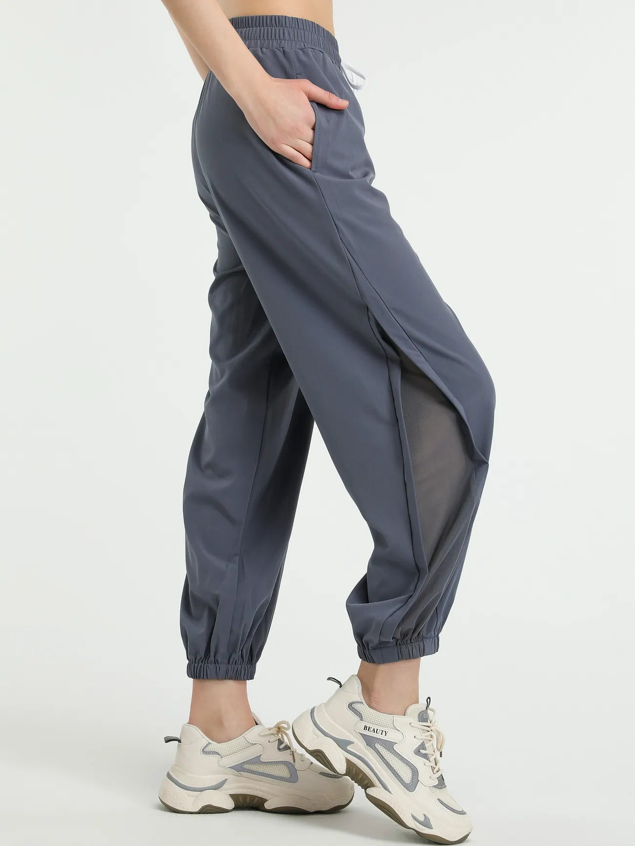 Williana - Pantalones deportivos de cintura alta de secado rápido para mujer