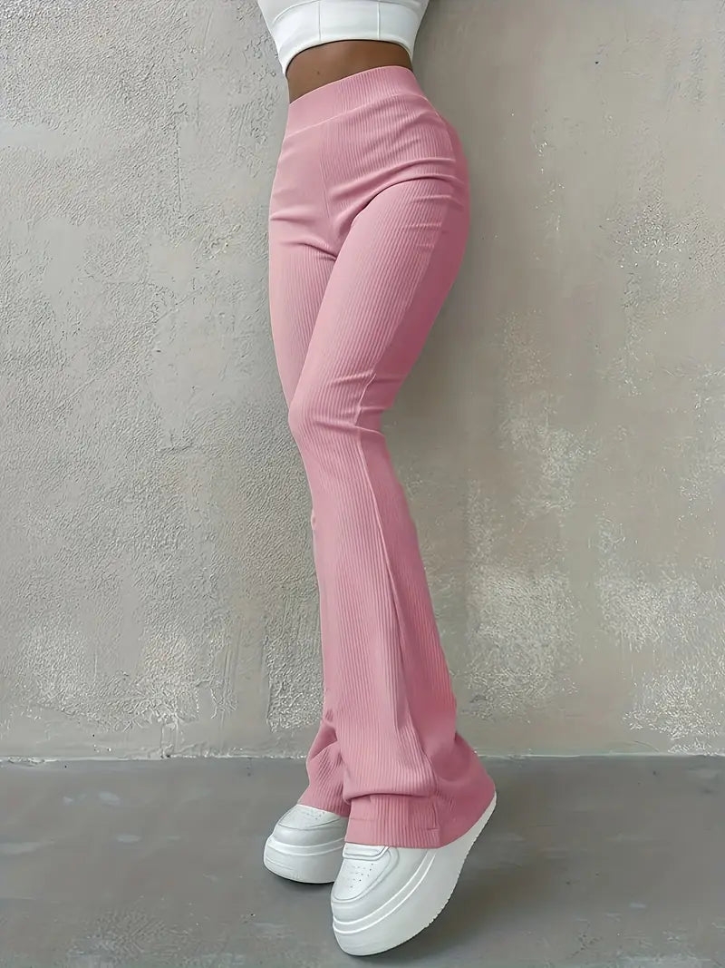 Charlotte - Leggings casuales ajustados acanalados
