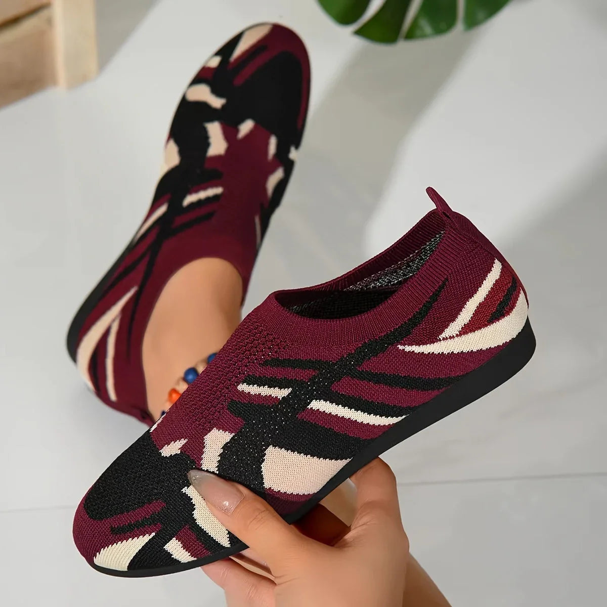 Verna - Zapatos planos de camuflaje para mujer