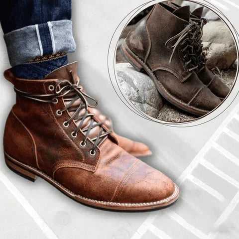 Mateo – Botas de piel rugosa