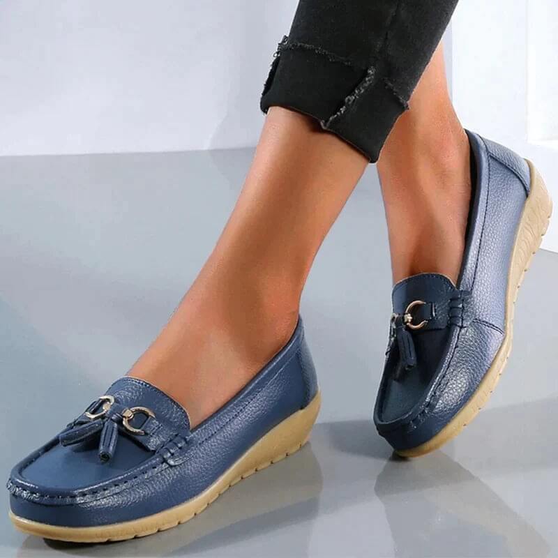 Amy - Mocasines ortopédicos de piel