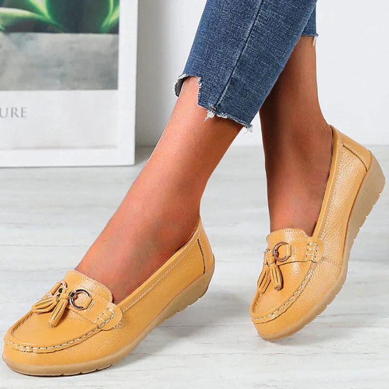 Amy - Mocasines ortopédicos de piel