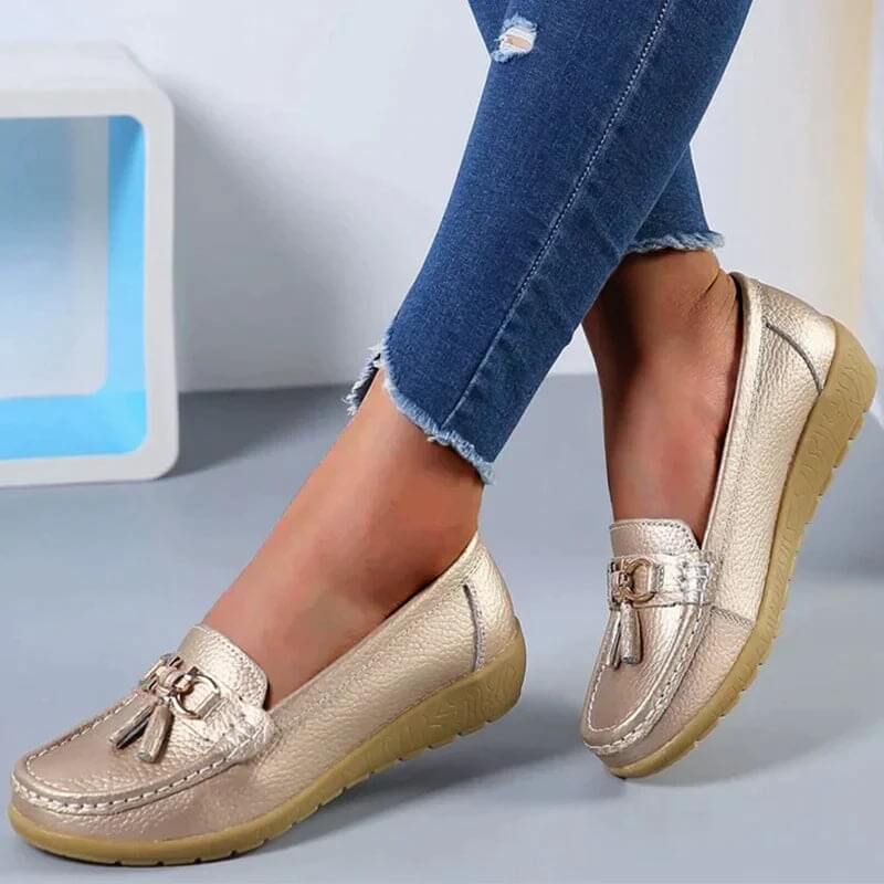 Amy - Mocasines ortopédicos de piel