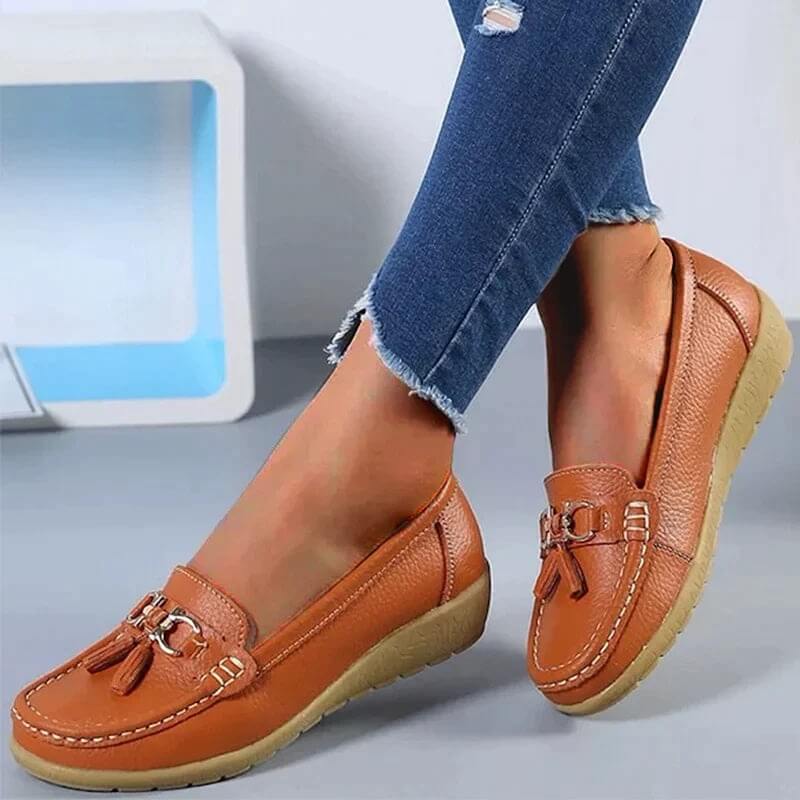 Amy - Mocasines ortopédicos de piel