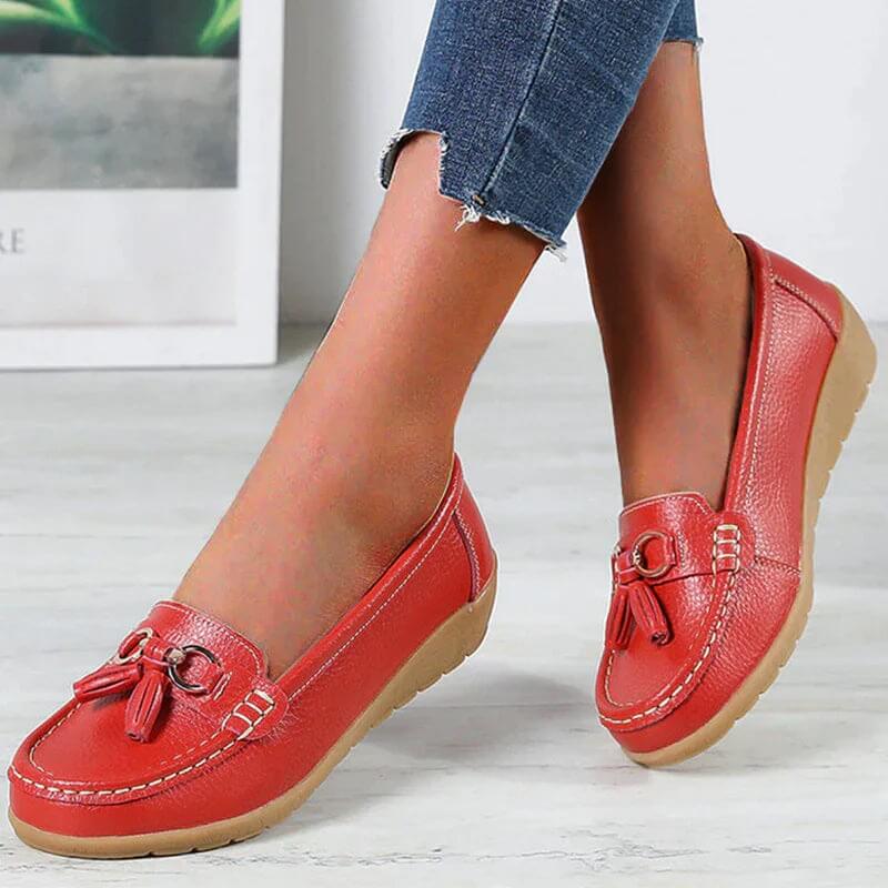 Amy - Mocasines ortopédicos de piel