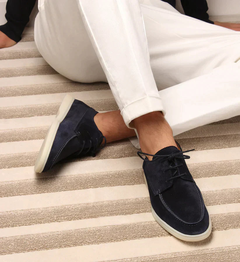 George - Mocasines de cuero de lujo con cordones para hombre
