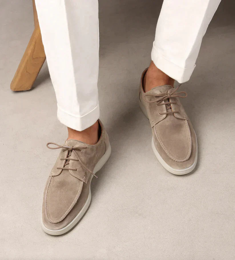 George - Mocasines de cuero de lujo con cordones para hombre