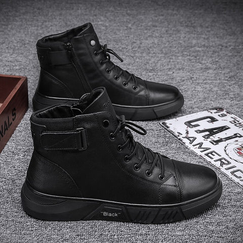 Martin - Zapatos únicos de piel negra