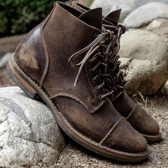 Mateo – Botas de piel rugosa