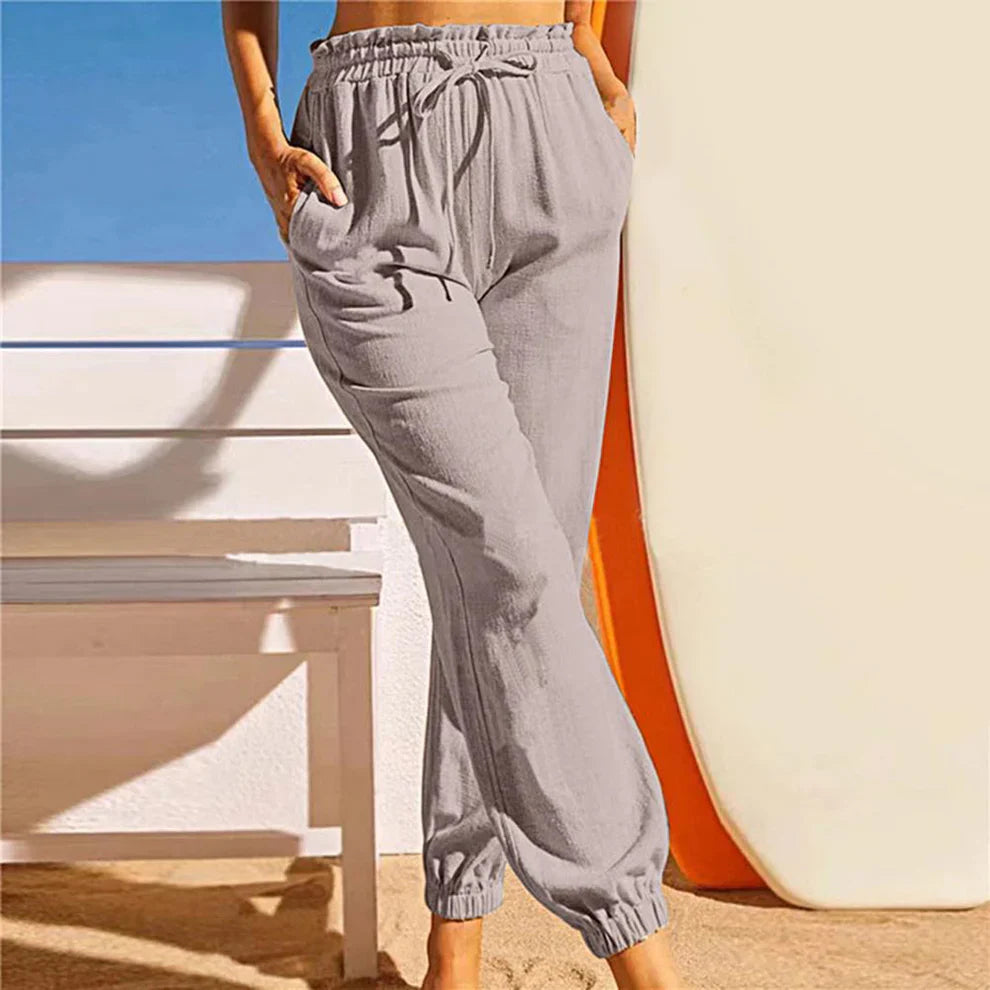 Bernadette - Pantalones de mujer con cordón