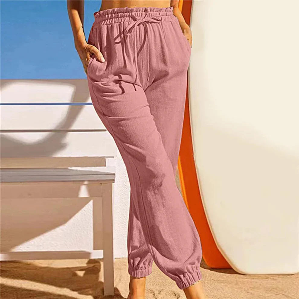 Bernadette - Pantalones de mujer con cordón
