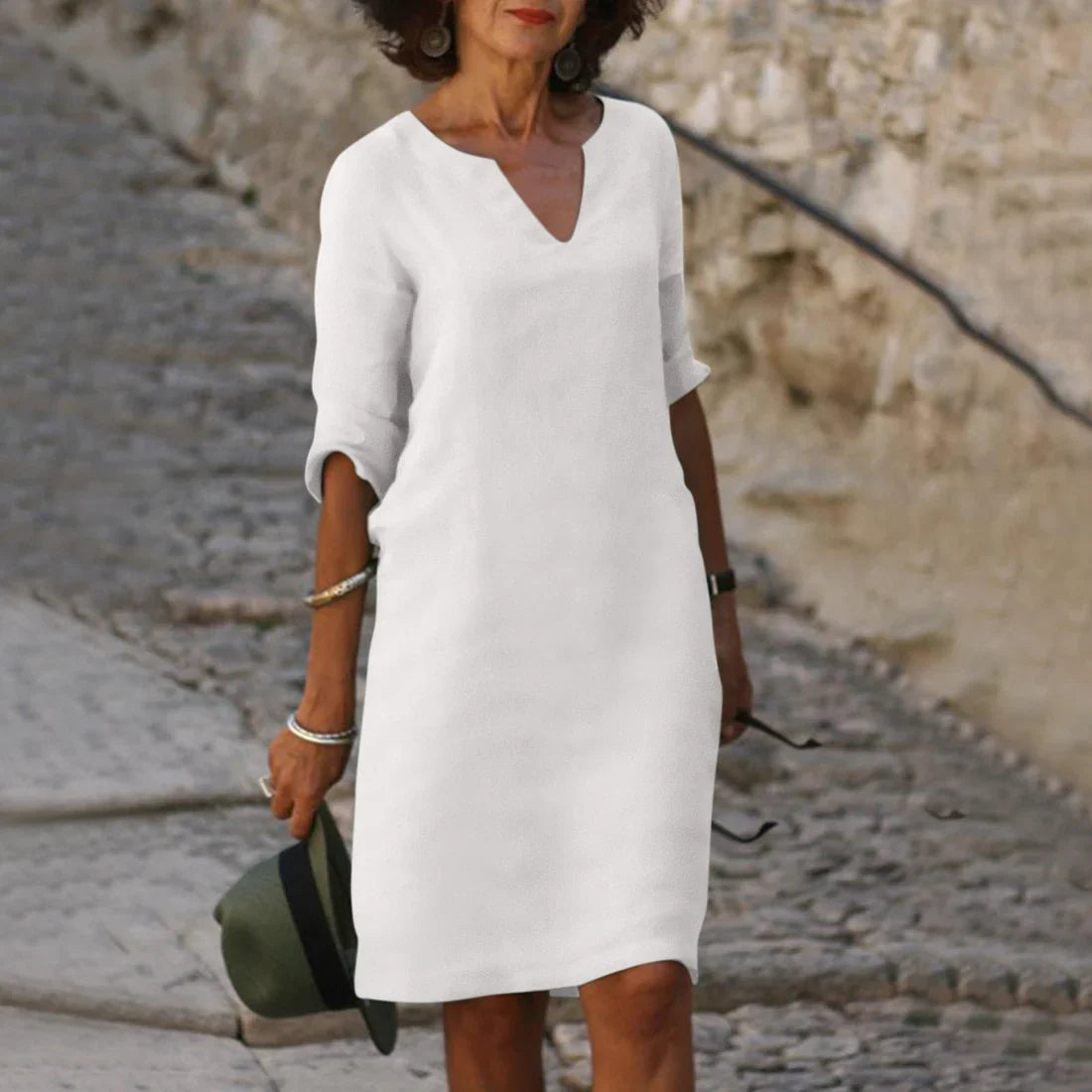 Vondra – Vestido elegante hasta la rodilla