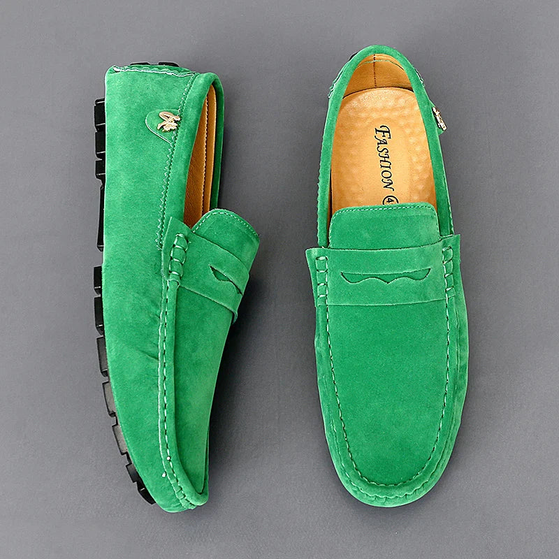 Walter - Mocasines de ante antideslizantes