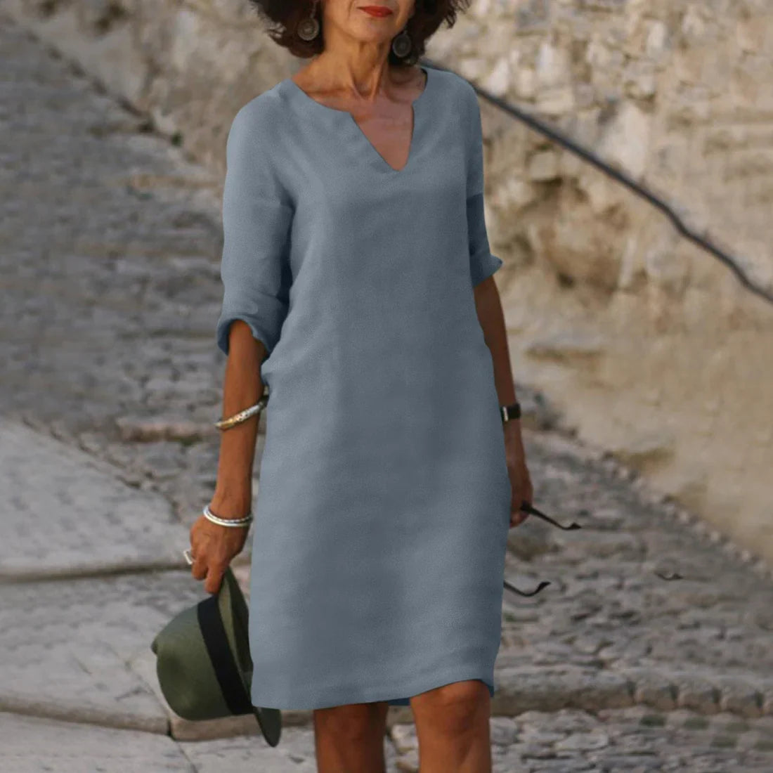 Vondra – Vestido elegante hasta la rodilla