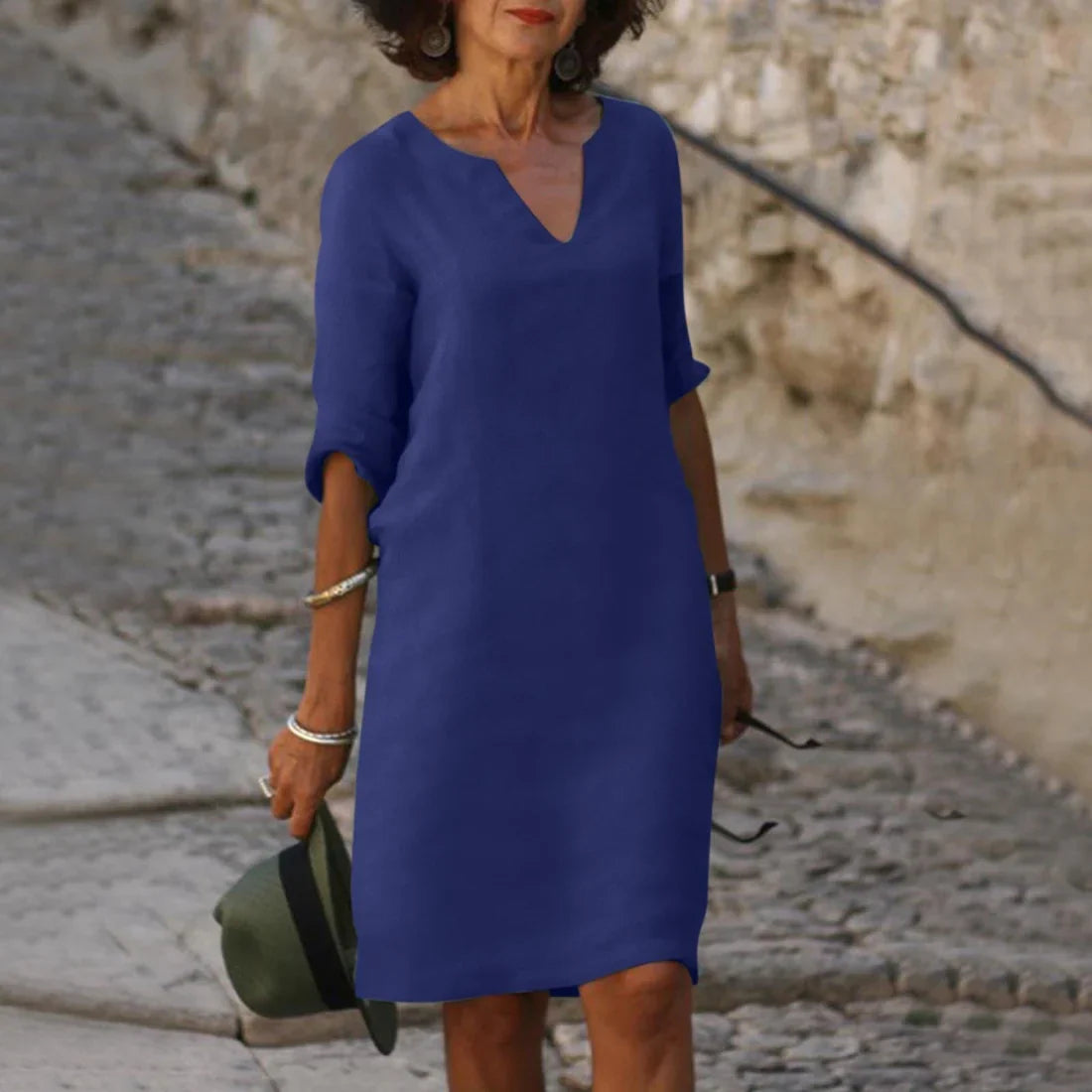 Vondra – Vestido elegante hasta la rodilla