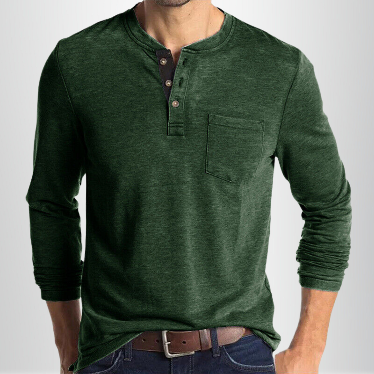 Charles - Camiseta de manga larga para hombre