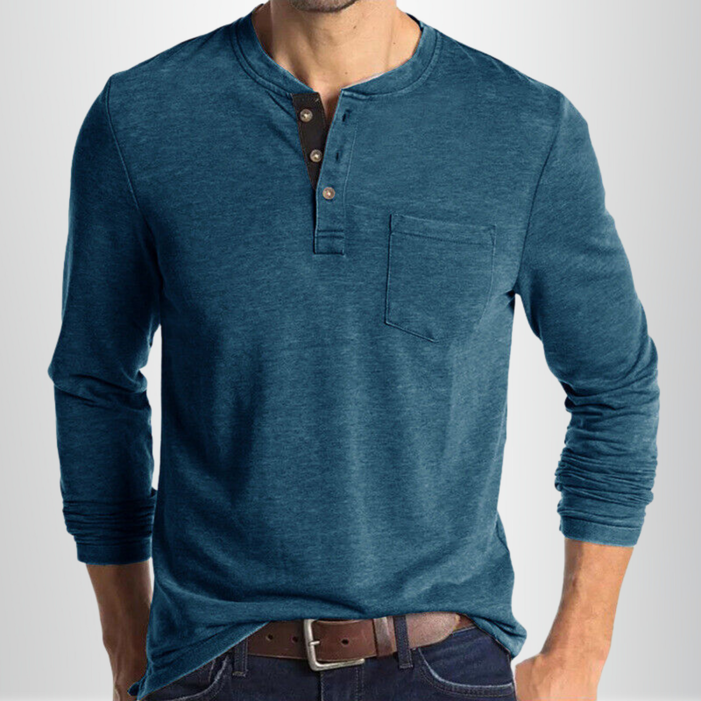 Charles - Camiseta de manga larga para hombre