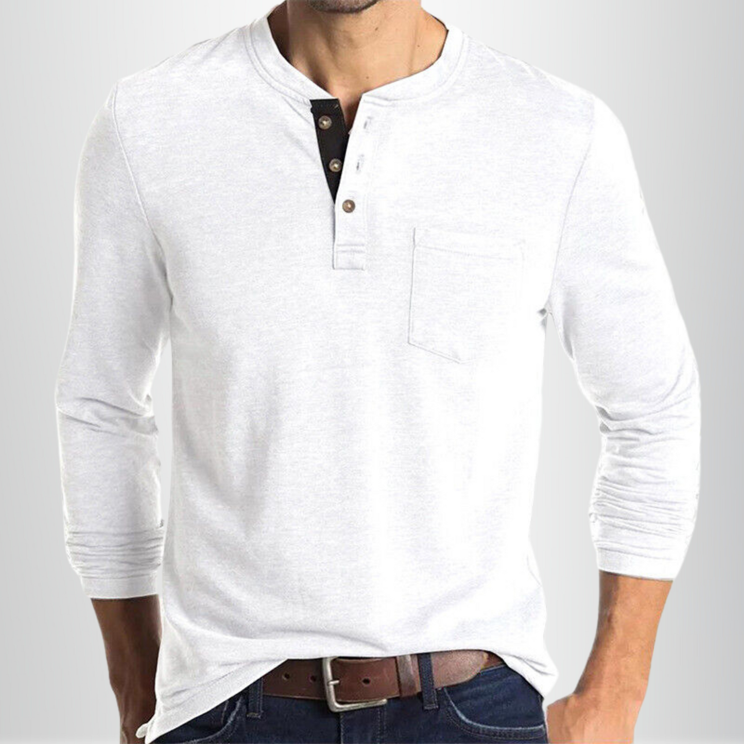 Charles - Camiseta de manga larga para hombre