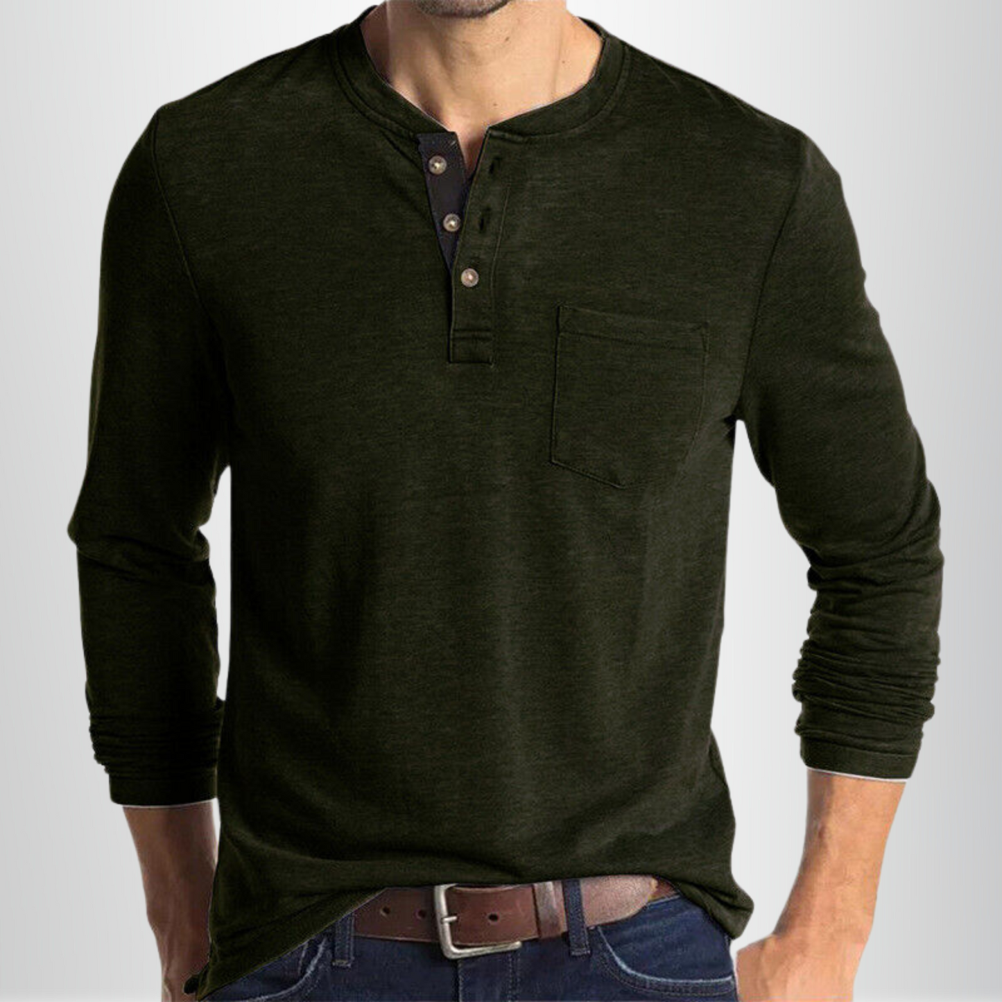 Charles - Camiseta de manga larga para hombre